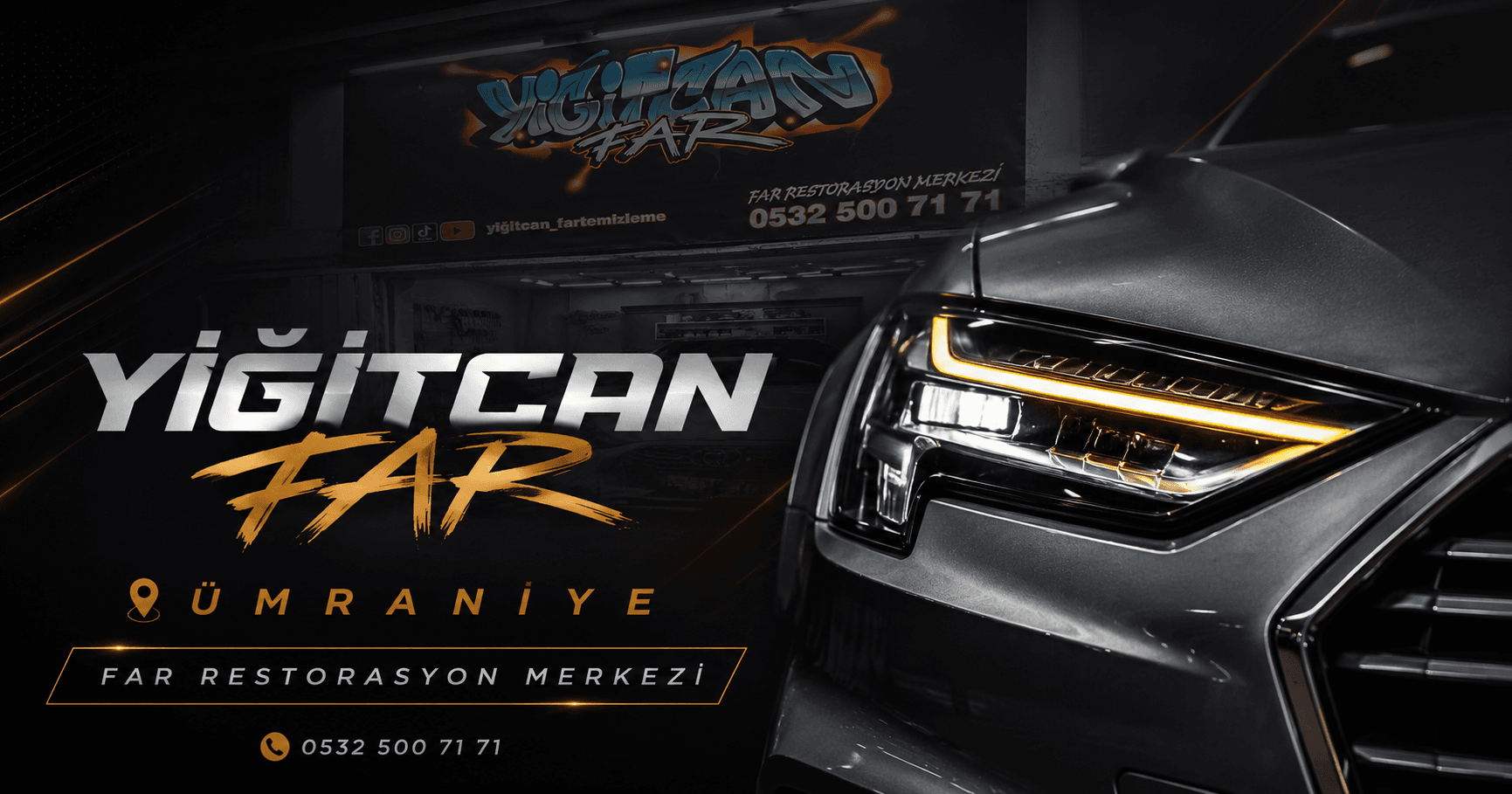 Yiğitcan Far Temizleme — Ümraniye far restorasyon merkezi iletişim